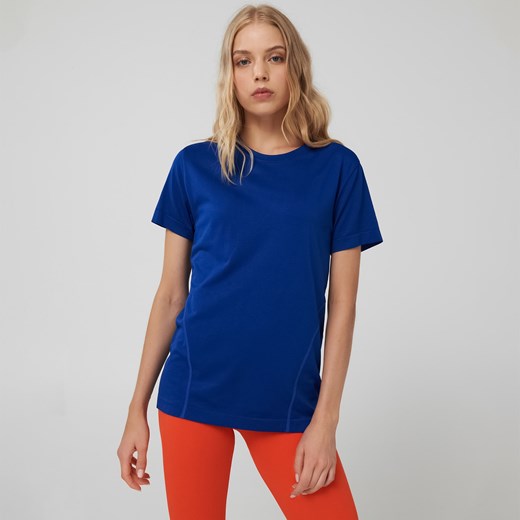 Sinsay - Koszulka sportowa GYM HARD - Niebieski Sinsay XS Sinsay promocyjna cena