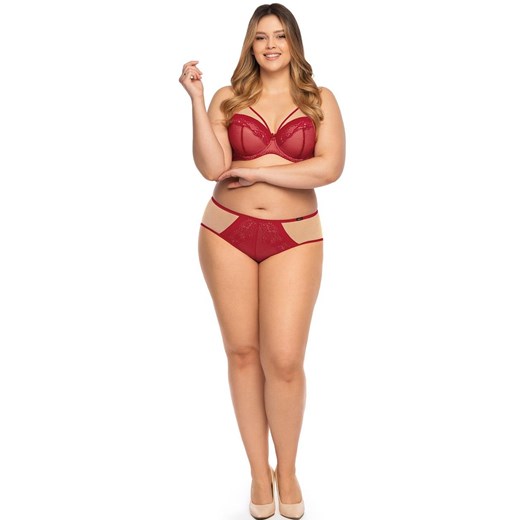 Figi Casilda plus size DF07, Kolor czerwony, Rozmiar S, Mefemi ze sklepu Intymna w kategorii Majtki damskie - zdjęcie 150616706