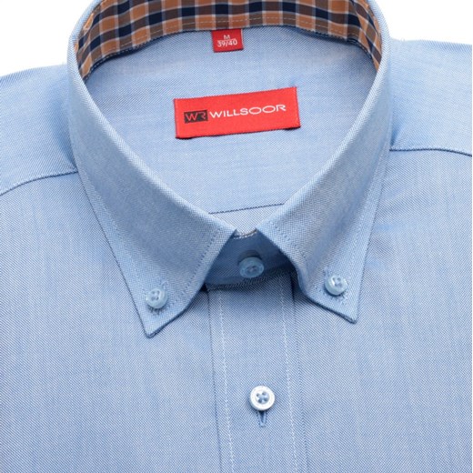 Koszula WR Slim Fit (wzrost 176/182) willsoor-sklep-internetowy niebieski kołnierzyk