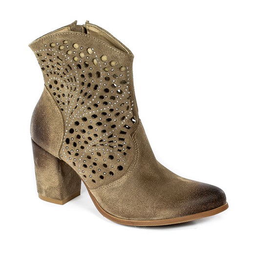 Botki Exquisite 1300 Taupe Welur. Exquisite 36 wyprzedaż EuroButy.com.pl