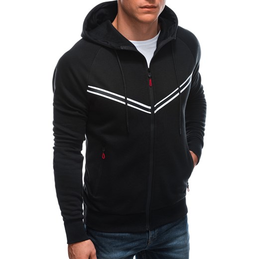 Bluza męska z kapturem 1551B - czarna Edoti.com XXL Edoti