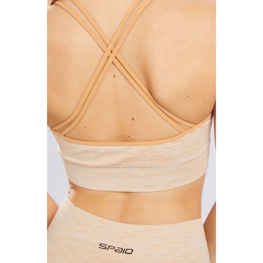 Biustonosz sportowy melange beżowy, Kolor beżowy melanż, Rozmiar M, Spaio ze sklepu Intymna w kategorii Biustonosze - zdjęcie 150641325