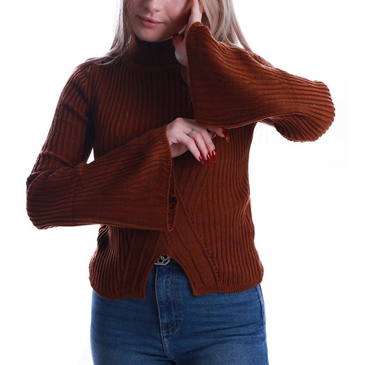 Sweter damski czerwony casual 