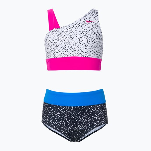 Strój kąpielowy dwuczęściowy dziecięcy Nike Water Dots Asymmetrical bikini Nike S promocja sportano.pl