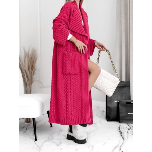 Sweter Aurena Amarantowy Lisa Mayo uniwesralny Lisa Mayo