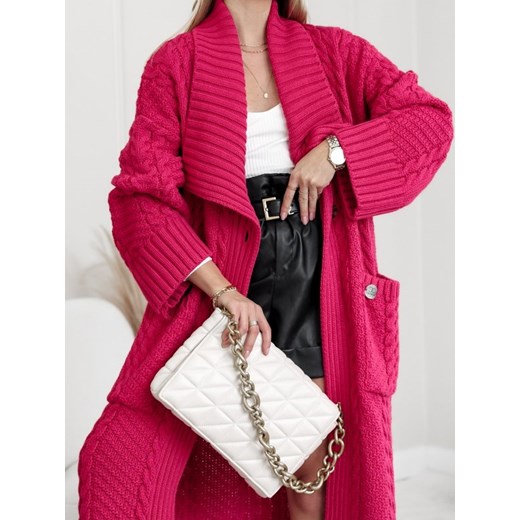 Sweter Aurena Amarantowy Lisa Mayo uniwesralny Lisa Mayo