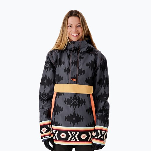 Kurtka snowboardowa damska Rip Curl Rider Anorak szaro-czarna 002WOU 90 Rip Curl M okazja sportano.pl