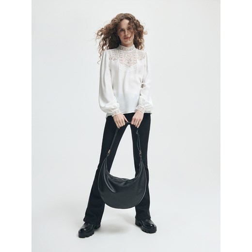 Reserved - Torebka hobo - Czarny Reserved ONE SIZE Reserved
