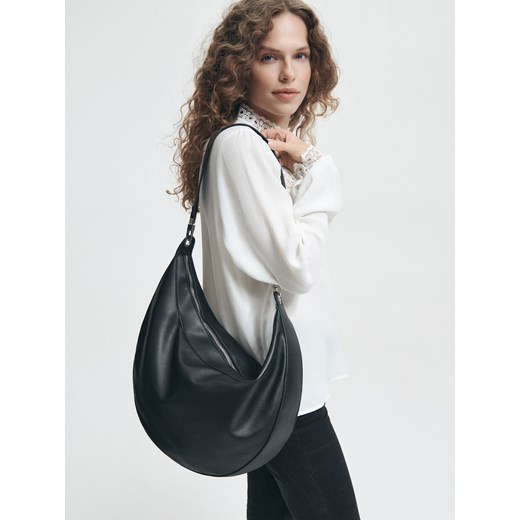 Reserved - Torebka hobo - Czarny Reserved ONE SIZE Reserved