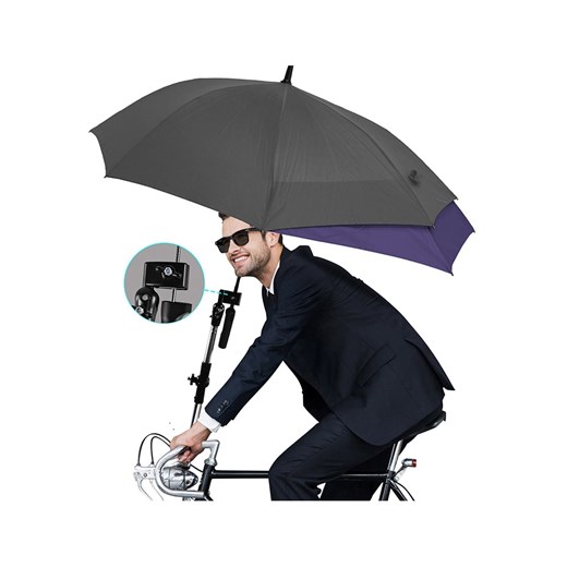 Parasol rowerowy w kolorze czarnym Le Monde Du Parapluie onesize okazyjna cena Limango Polska