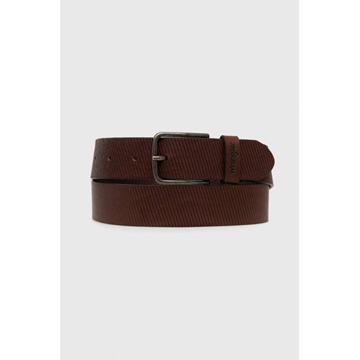 Wrangler pasek skórzany męski kolor brązowy Wrangler 110 ANSWEAR.com