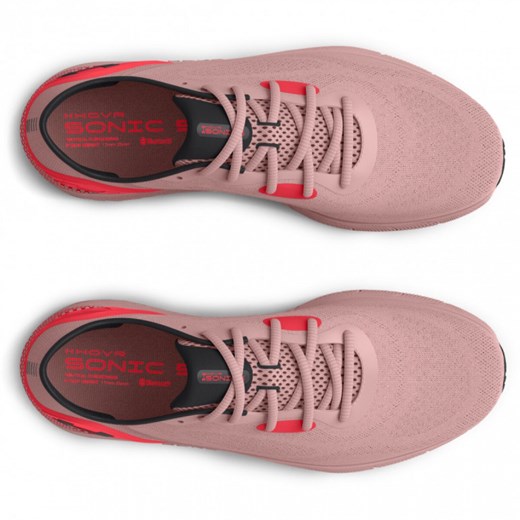 Buty sportowe damskie Under Armour do biegania różowe na wiosnę sznurowane