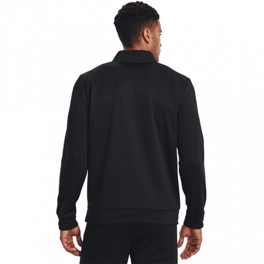 Męska bluza treningowa UNDER ARMOUR UA Armour Fleece 1/4 Zip - czarna ze sklepu Sportstylestory.com w kategorii Bluzy męskie - zdjęcie 150746077