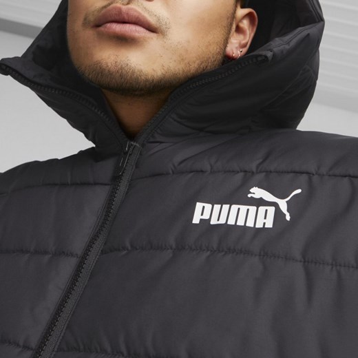 Męska kurtka puchowa pikowana PUMA ESS Hooded Padded Jacket Puma L Sportstylestory.com wyprzedaż