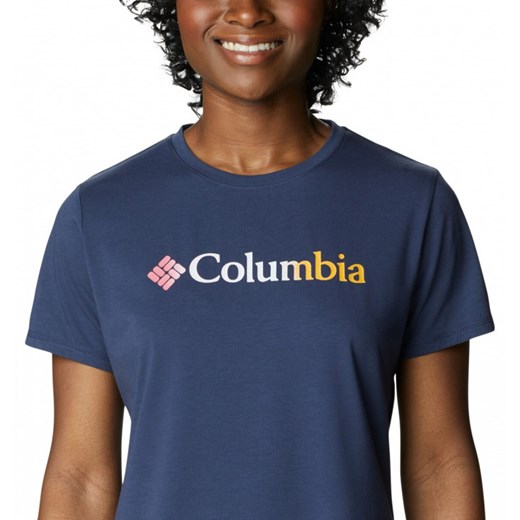 Damski t-shirt treningowy z nadrukiem COLUMBIA Sun TrekSS Graphic Tee Columbia L promocyjna cena Sportstylestory.com