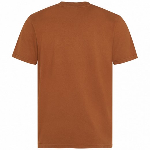 Brązowy t-shirt męski Fila z krótkimi rękawami 