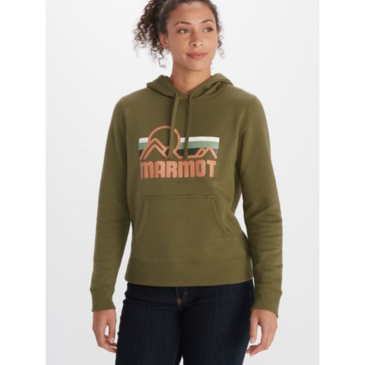 Bluza damska Marmot z napisami krótka na jesień 