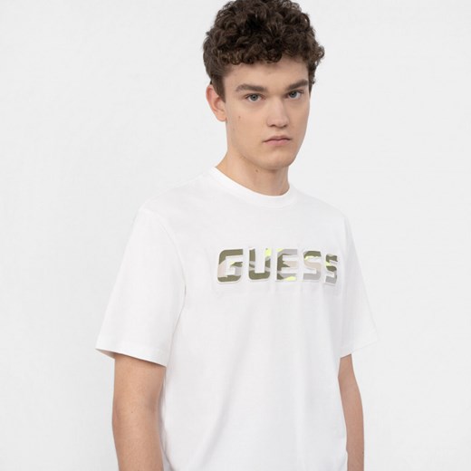Męski t-shirt z nadrukiem GUESS Gareth Guess XL okazja Sportstylestory.com