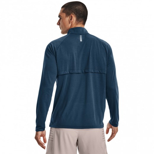 Męski longsleeve do biegania UNDER ARMOUR UA STREAKER HALF ZIP ze sklepu Sportstylestory.com w kategorii T-shirty męskie - zdjęcie 150755805