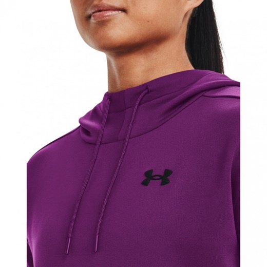 Bluza damska fioletowa Under Armour krótka w sportowym stylu 