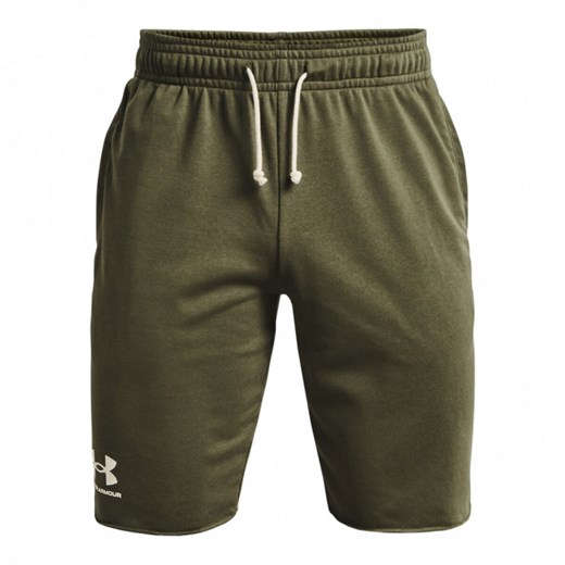 Męskie spodenki dresowe UNDER ARMOUR RIVAL TERRY SHORT - oliwkowe/khaki Under Armour XS Sportstylestory.com