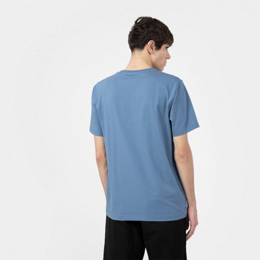 Męski t-shirt z nadrukiem GUESS ALGERNON SS - niebieski Guess L Sportstylestory.com