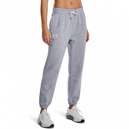 Damskie spodnie dresowe Under Armour UA Icon Fleece Jogger - szare ze sklepu Sportstylestory.com w kategorii Spodnie damskie - zdjęcie 150766557