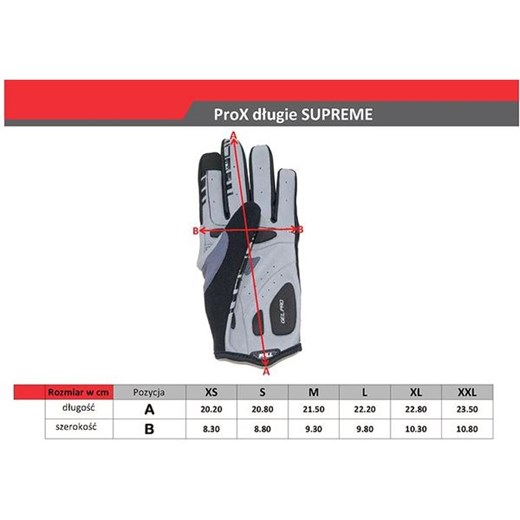 Rękawiczki rowerowe długie Supreme Prox XL SPORT-SHOP.pl