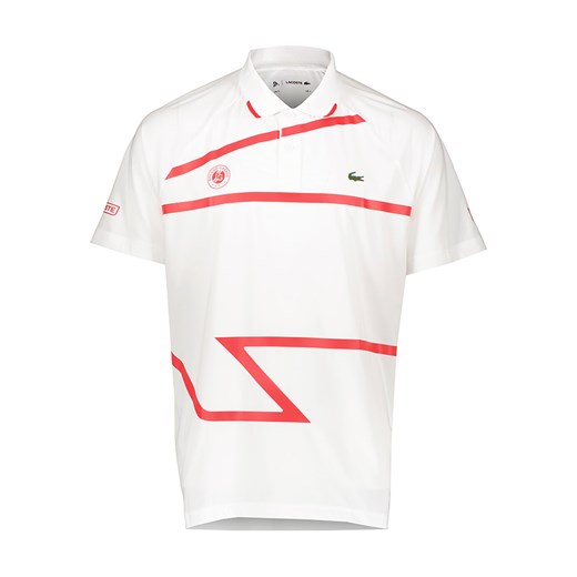 Koszulka polo w kolorze białym Lacoste XL wyprzedaż Limango Polska