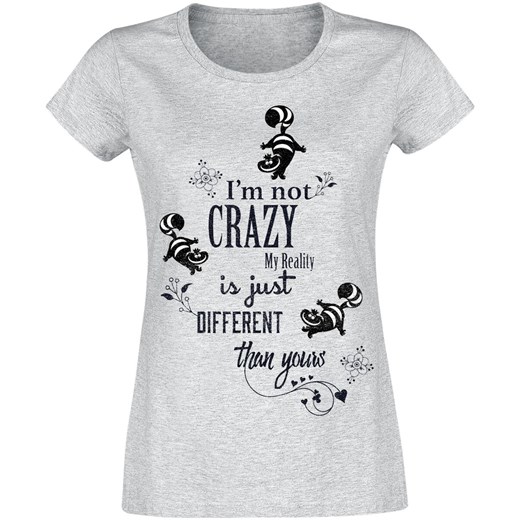 Alicja w Krainie Czarów - Grinsekatze - I&apos;m Not Crazy - T-Shirt - odcienie XS, S, M, L, XL, XXL EMP okazja