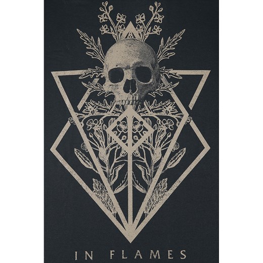 In Flames - Skull - T-Shirt - czarny S, M, L, XL, XXL, 3XL, 4XL okazyjna cena EMP