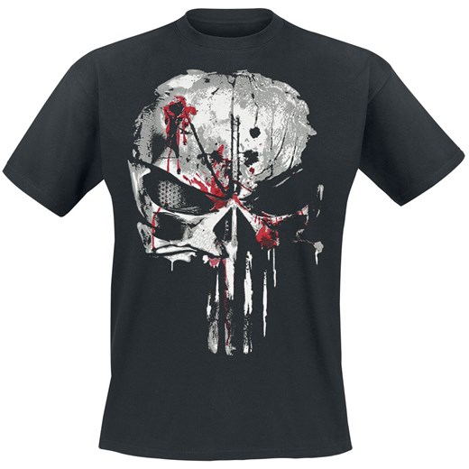 The Punisher - Bloody Skull - T-Shirt - czarny S, M, L, XL, XXL EMP