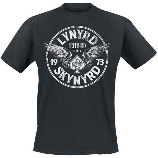Lynyrd Skynyrd - Black Freebird `73 Wings - T-Shirt - czarny M, L, XL, XXL EMP