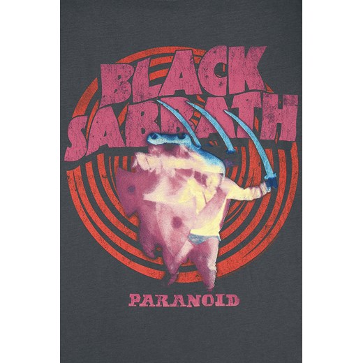 Black Sabbath - Amplified Collection - Paranoid - T-Shirt - ciemnoszary S, M, L, XL, XXL, 3XL EMP
