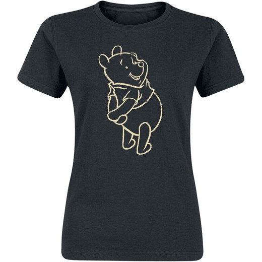Kubuś Puchatek - Outline pose - T-Shirt - czarny S, M, L, XL, XXL EMP