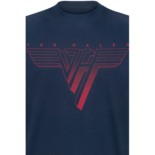 Van Halen - Classic Red Logo - T-Shirt - granatowy S, M, L, XL, XXL, 3XL EMP