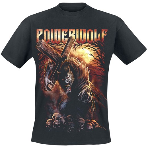 Powerwolf - Via Dolorosa - T-Shirt - czarny M, L, XL, XXL, 3XL, 5XL promocja EMP
