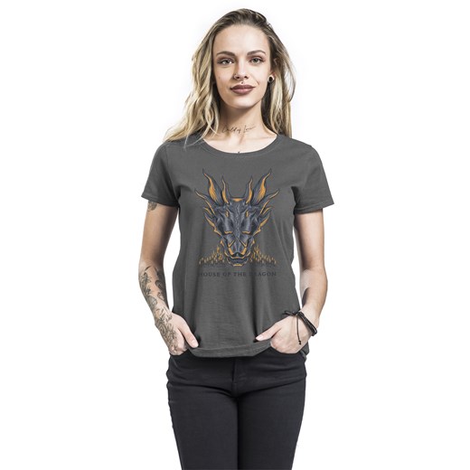 Gra o Tron - House of the Dragon - Illuminated - T-Shirt - szary S, M, L, XL EMP