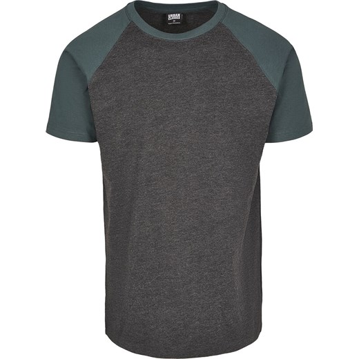 Urban Classics - Raglan Contrast Tee - T-Shirt - ciemnoszary zielony S, M, L, XL, XXL, 3XL, 5XL EMP