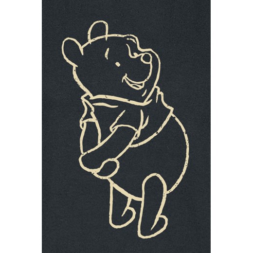Kubuś Puchatek - Outline pose - T-Shirt - czarny S, M, L, XL, XXL EMP