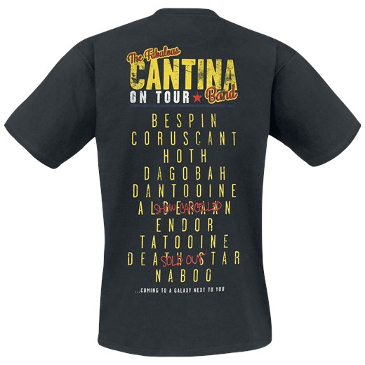 Star Wars - Cantina Band On Tour - T-Shirt - czarny S, M, L, XL, XXL, 3XL, 4XL, 5XL EMP