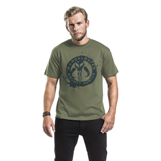 Star Wars - The Mandalorian - Bounty Hunter - T-Shirt - oliwkowy S, M, L, XL EMP okazyjna cena