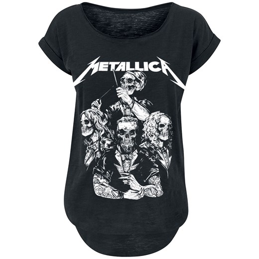 Metallica - S&amp;M2 Skull Tux - T-Shirt - czarny S, M, L, XL, XXL EMP