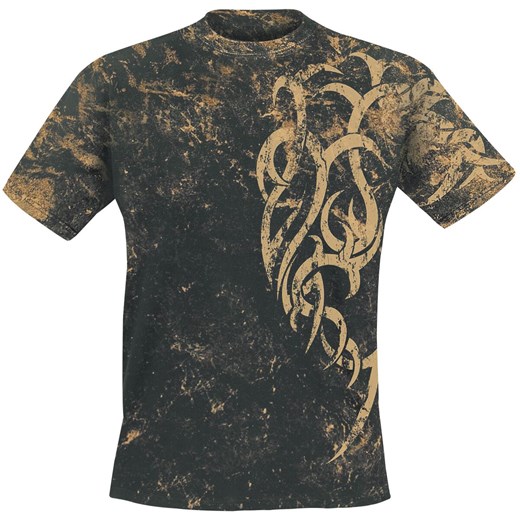 Outer Vision - Marble Tattoo - T-Shirt - czarny S, M, L, XL, XXL, 3XL wyprzedaż EMP