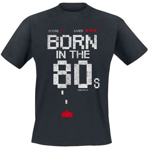 Born In The 80s - Born in the 80s - T-Shirt - czarny M, L, XL, XXL, 3XL EMP
