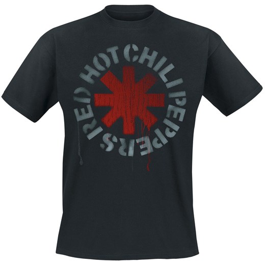 Red Hot Chili Peppers - Stencil Black - T-Shirt - czarny S, XL, XXL, 3XL, 4XL, 5XL EMP