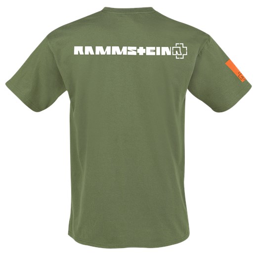 Rammstein - Logo - T-Shirt - oliwkowy S, M, L, XL, XXL EMP