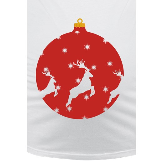 Odzież ciążowa - Weihnachtskugel - Longsleeve - biały M, L, XL, XXL, 3XL EMP