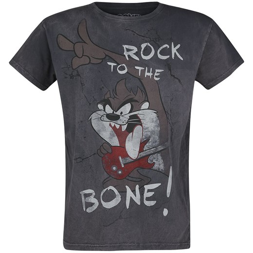 Looney Tunes - Tasmanian Devil - Rock To The Bone! - T-Shirt - szary S, M, L, XL, XXL EMP promocja