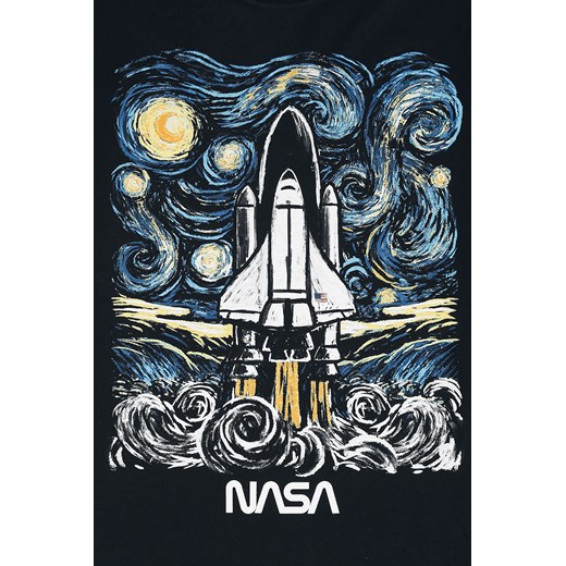 NASA - Abstract - T-Shirt - czarny M, L, XL, XXL, 3XL EMP